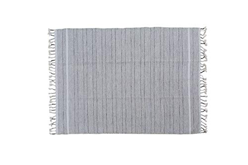 Dmora Alabama moderner Teppich, Kelim-Stil, 100% Baumwolle, grau, 230x160cm von Dmora
