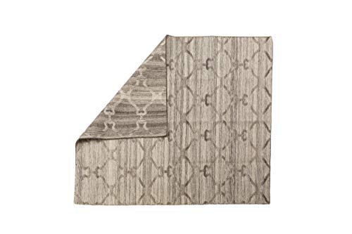Dmora Detroit moderner Teppich, Kelim-Stil, 100% Baumwolle, grau, 250x150cm von Dmora