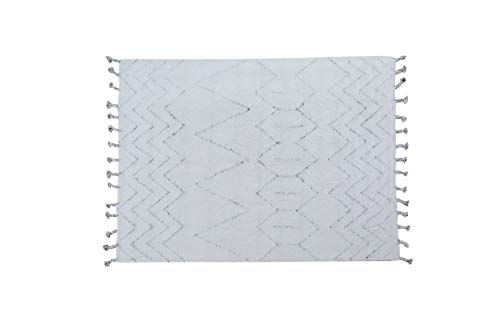 Dmora Moderner California Teppich, Kelim-Stil, 100% Baumwolle, Elfenbein, 230x160cm von Dmora