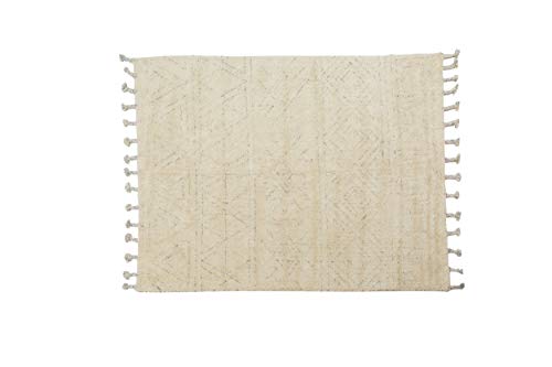 Dmora Moderner California Teppich, Kelim-Stil, 100% Baumwolle, Elfenbein, 230x160cm von Dmora