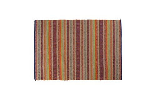 Dmora Moderner Cleveland Teppich, Kelim-Stil, 100% Baumwolle, mehrfarbig, 230x160cm von Dmora