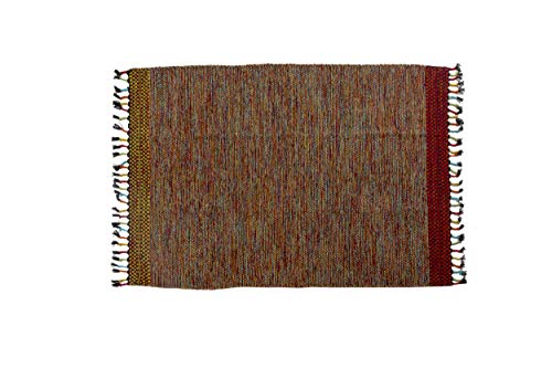 Dmora Moderner Dallas Teppich, Kelim-Stil, 100% Baumwolle, bunt, 230x160cm von Dmora