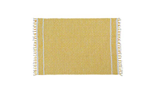 Dmora Ontario moderner Teppich, Kelim-Stil, 100% Baumwolle, beige, 230x160cm von Dmora