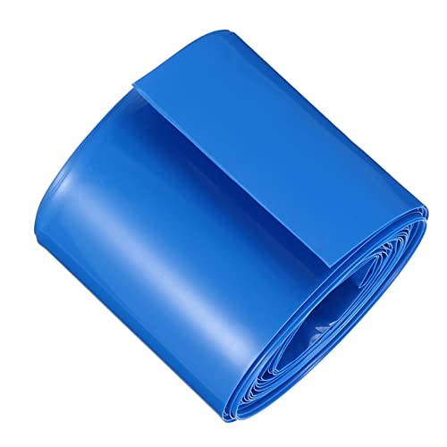 DMiotech 43mm Flach 5m Batterie Hüllen PVC Umschläge Wärme Schrumpf Schlauch Isolierung Schutz für 26650 Akku Pack Blau von DMiotech