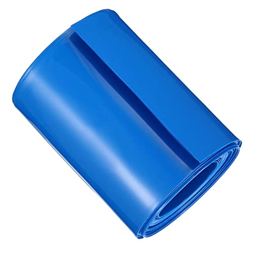 DMiotech 70mm Flach 5m Batterie Hüllen PVC Umschläge Wärme Schrumpf Schlauch Isolierung Schutz für 18650 Akku Pack Blau von DMiotech