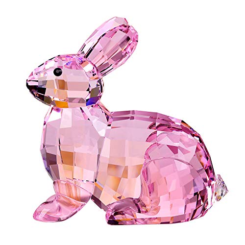 Kristallhase Hase, Tierfigur, Sammlerstück, niedliche Figur, Geburtstagsgeschenke, Heimdekoration (Pink) von DOJOZ