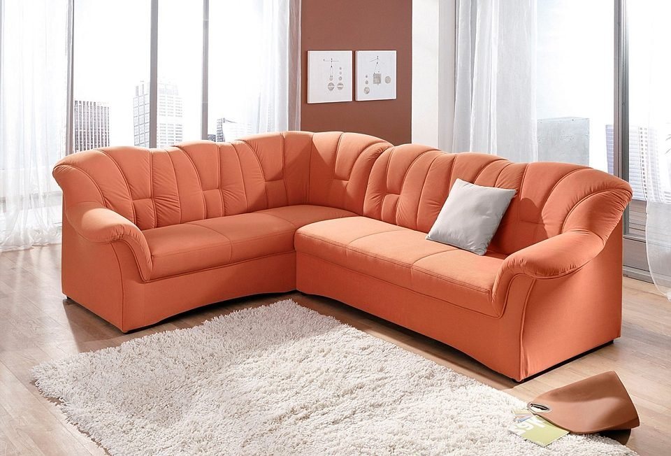 DOMO collection Ecksofa Papenburg B/T/H: 242/190/84 cm L-Form, wahlweise mit Bettfunktion, Langer Schenkel links oder rechts von DOMO collection