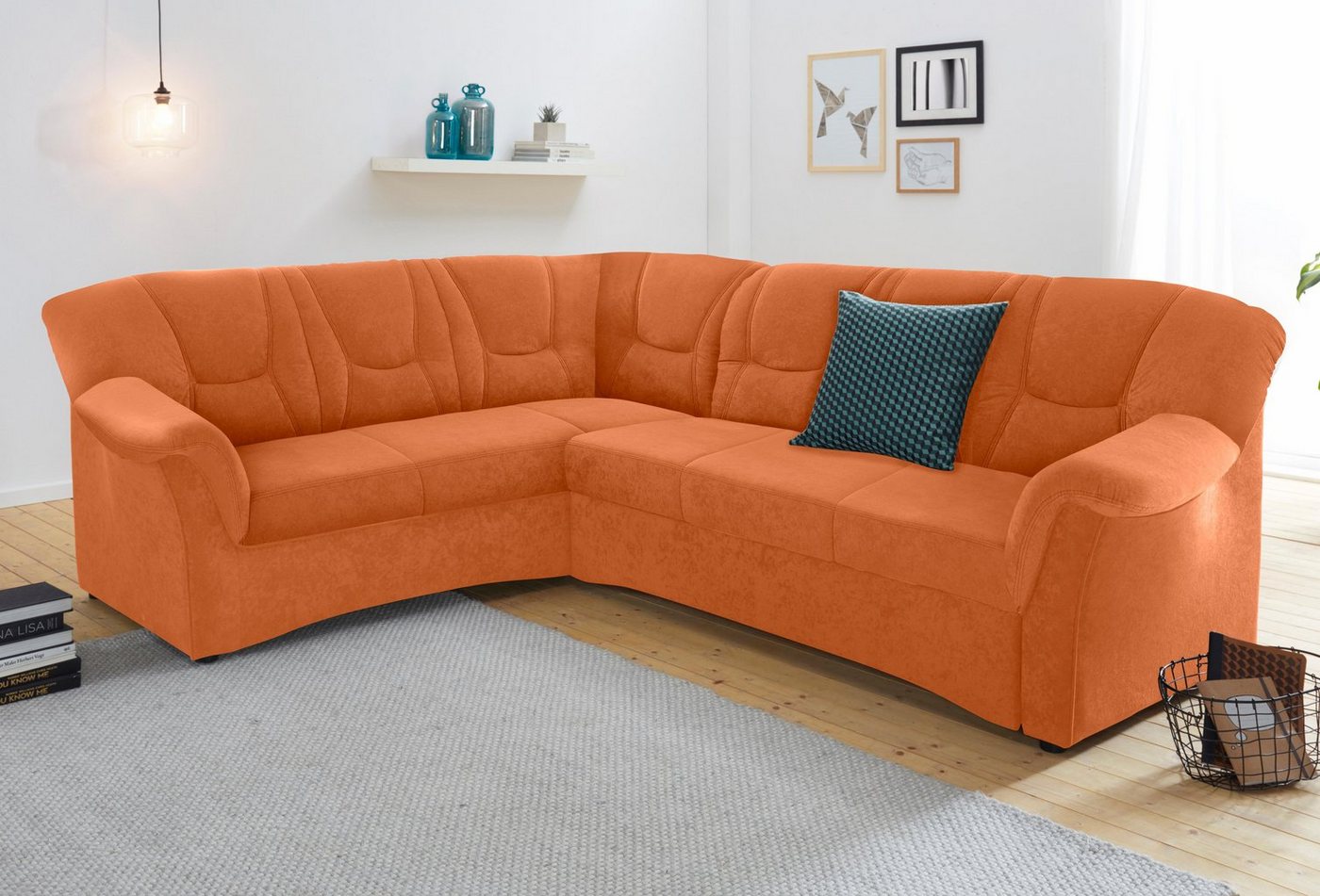 DOMO collection Ecksofa Sarafina L-Form, wahlweise mit Bettfunktion, optional mit Federkern von DOMO collection