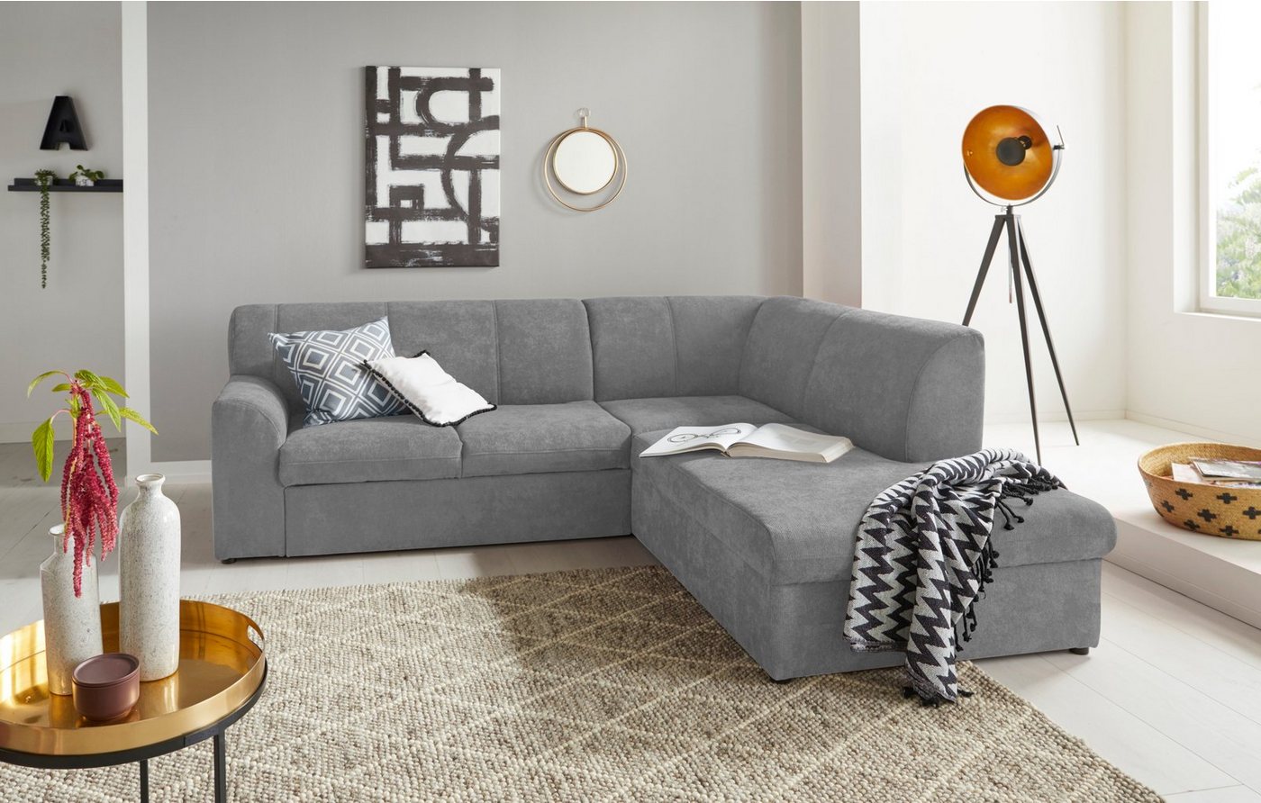 DOMO collection Ecksofa Topper L-Form, mit Ottomane, wahlweise mit Schlaffunktion von DOMO collection