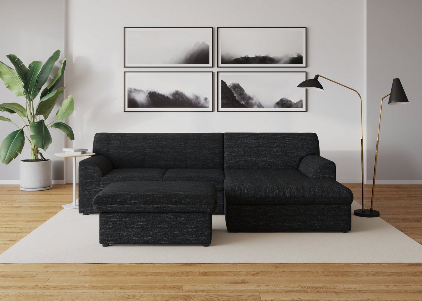 DOMO collection Ecksofa Topper L-Form, mit Recamiere, wahlweise mit Schlaffunktion von DOMO collection