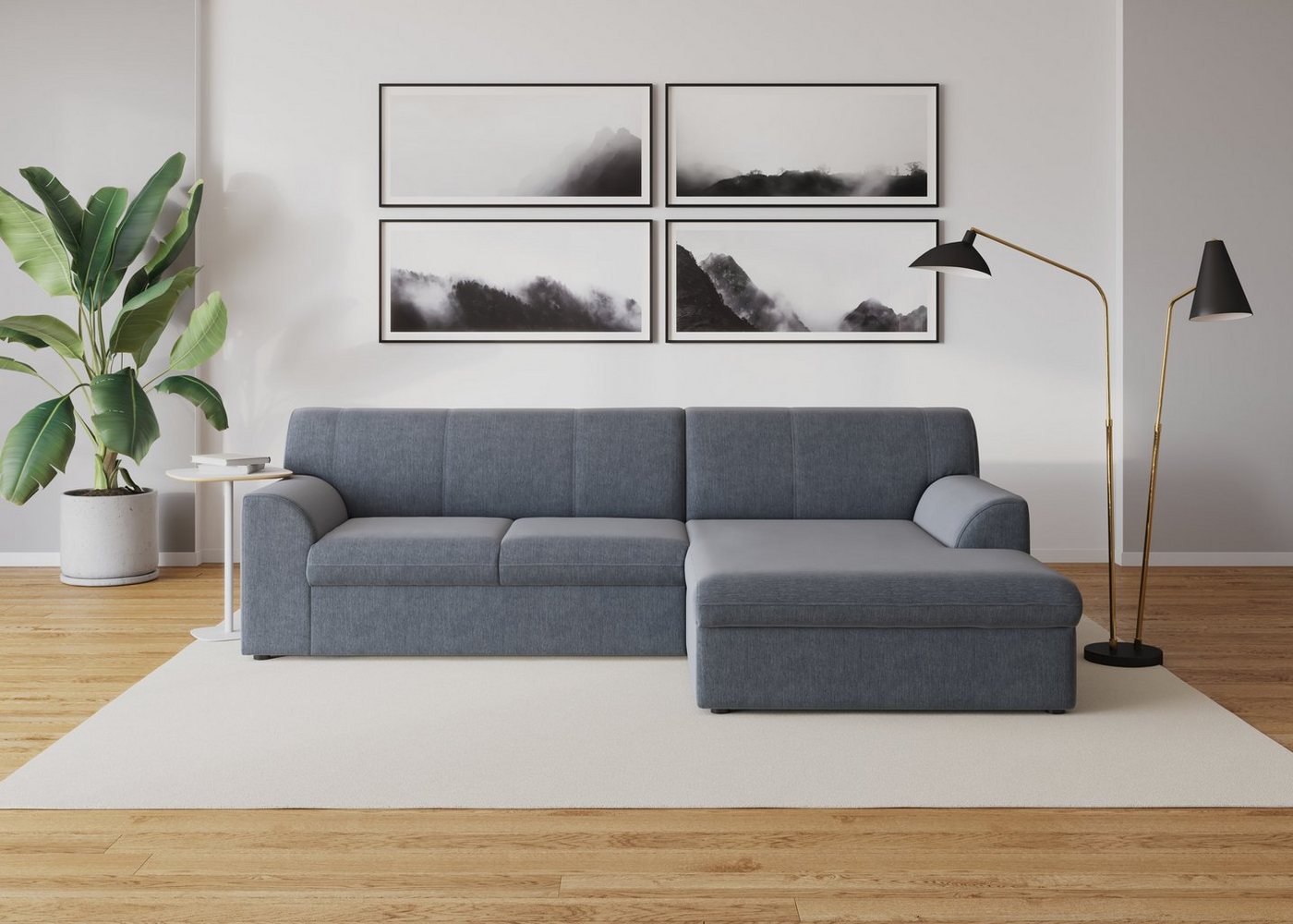 DOMO collection Ecksofa Topper L-Form, mit Recamiere, wahlweise mit Schlaffunktion von DOMO collection