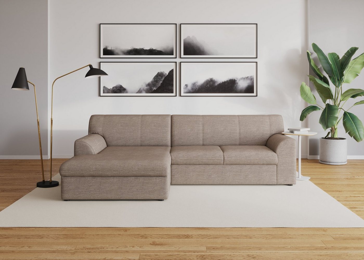 DOMO collection Ecksofa Topper L-Form, mit Recamiere, wahlweise mit Schlaffunktion von DOMO collection