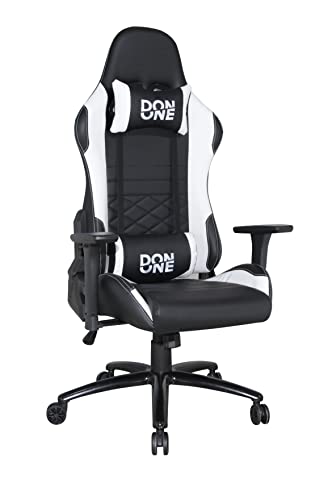 DON ONE GC300 Gaming-Stuhl, Schwarz/Weiß, in Farben passend zu Ihrer neuen Playstation 5 von DON ONE