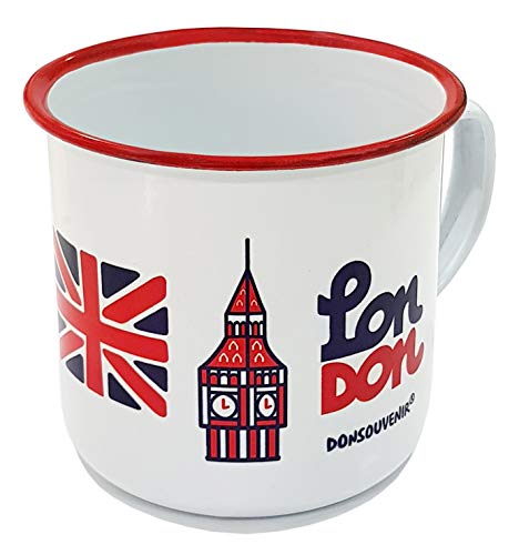 DONSOUVENIR London Tasse Retro Style. Mug Vintage von DONSOUVENIR