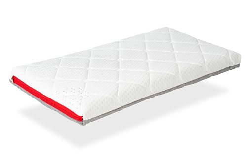 DORMISSIMO Babymatratze 90x40 Mini Duo VISCO Höhe 7 cm Abnehmbarer, waschbar, viskoelastisch und atmungsaktiv von DORMISSIMO