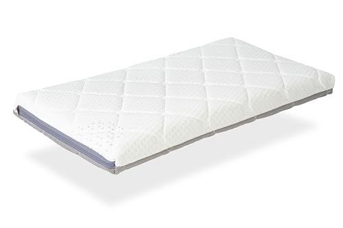 DORMISSIMO Babymatratze 90X40 Mini Baby AIR Höhe 7 cm Babymatratze - Abnehmbarer, waschbar, anpassungsfähig und atmungsaktiv von DORMISSIMO