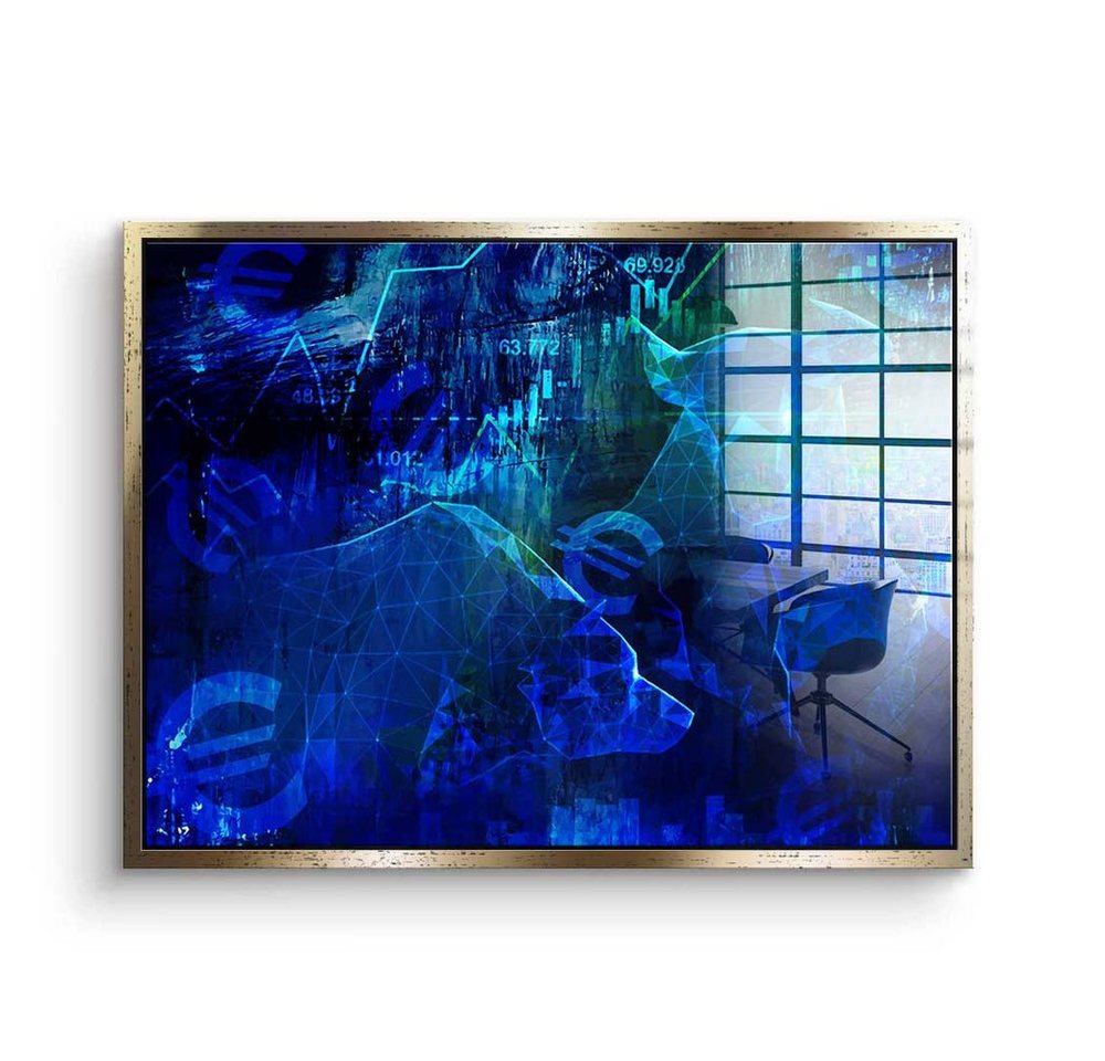 DOTCOMCANVAS® Acrylglasbild, Acrylglasbild, Blau, Grün, motivation, Quer, Schwarz von DOTCOMCANVAS®