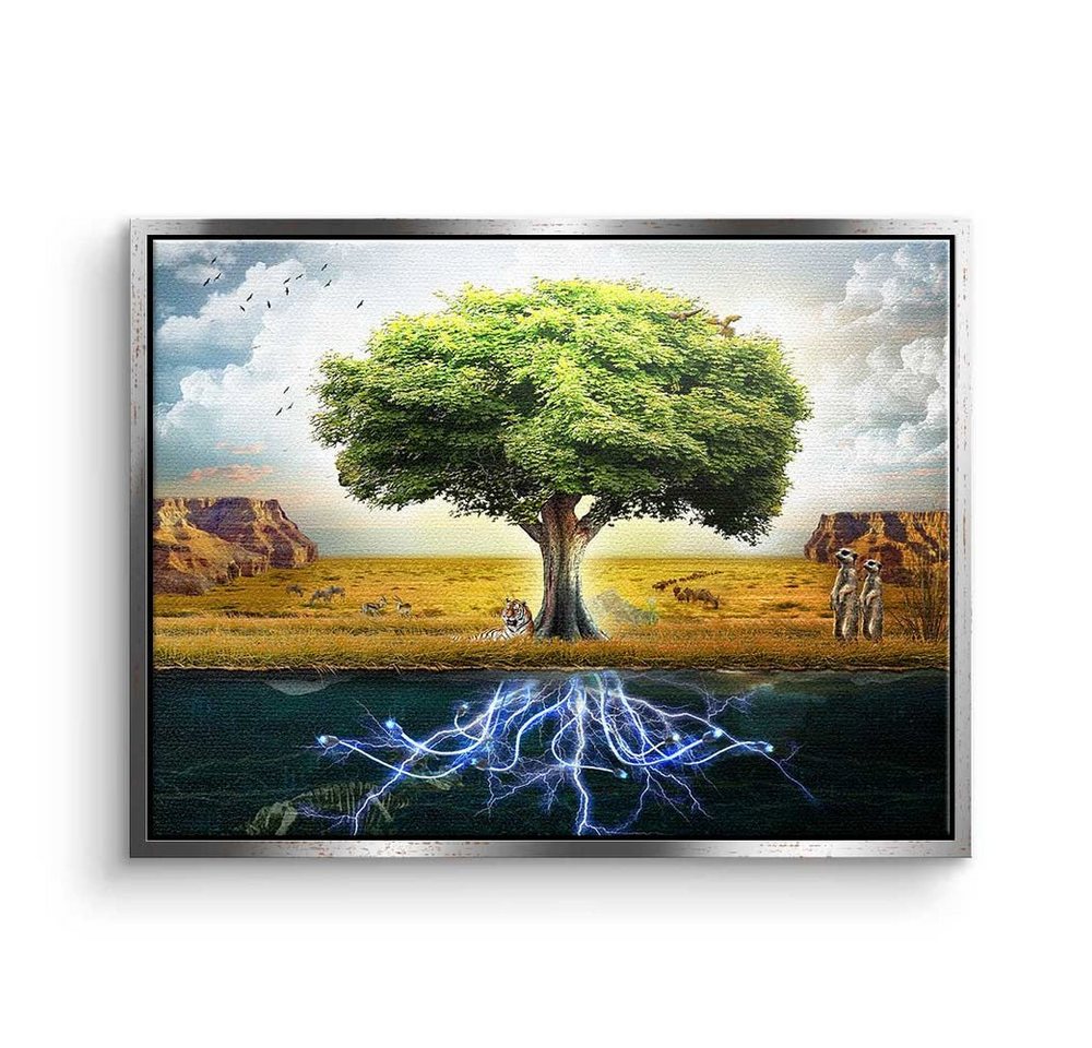 DOTCOMCANVAS® Leinwandbild, Premium Leinwandbild - Baum - Spiritual Tree - Motivationsbild - Min von DOTCOMCANVAS®