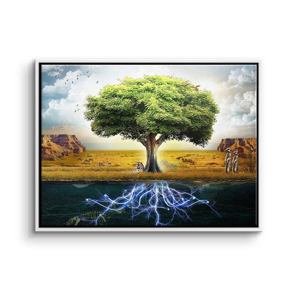 DOTCOMCANVAS® Leinwandbild, Premium Leinwandbild - Baum - Spiritual Tree - Motivationsbild - Min von DOTCOMCANVAS®