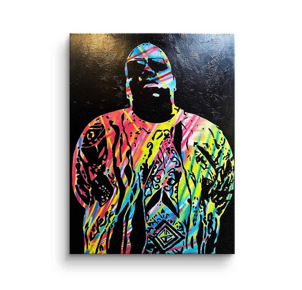 DOTCOMCANVAS® Leinwandbild Biggie, Leinwandbild Biggie The Notorious B.I.G. Rapper Musik Porträt Pop Art von DOTCOMCANVAS®