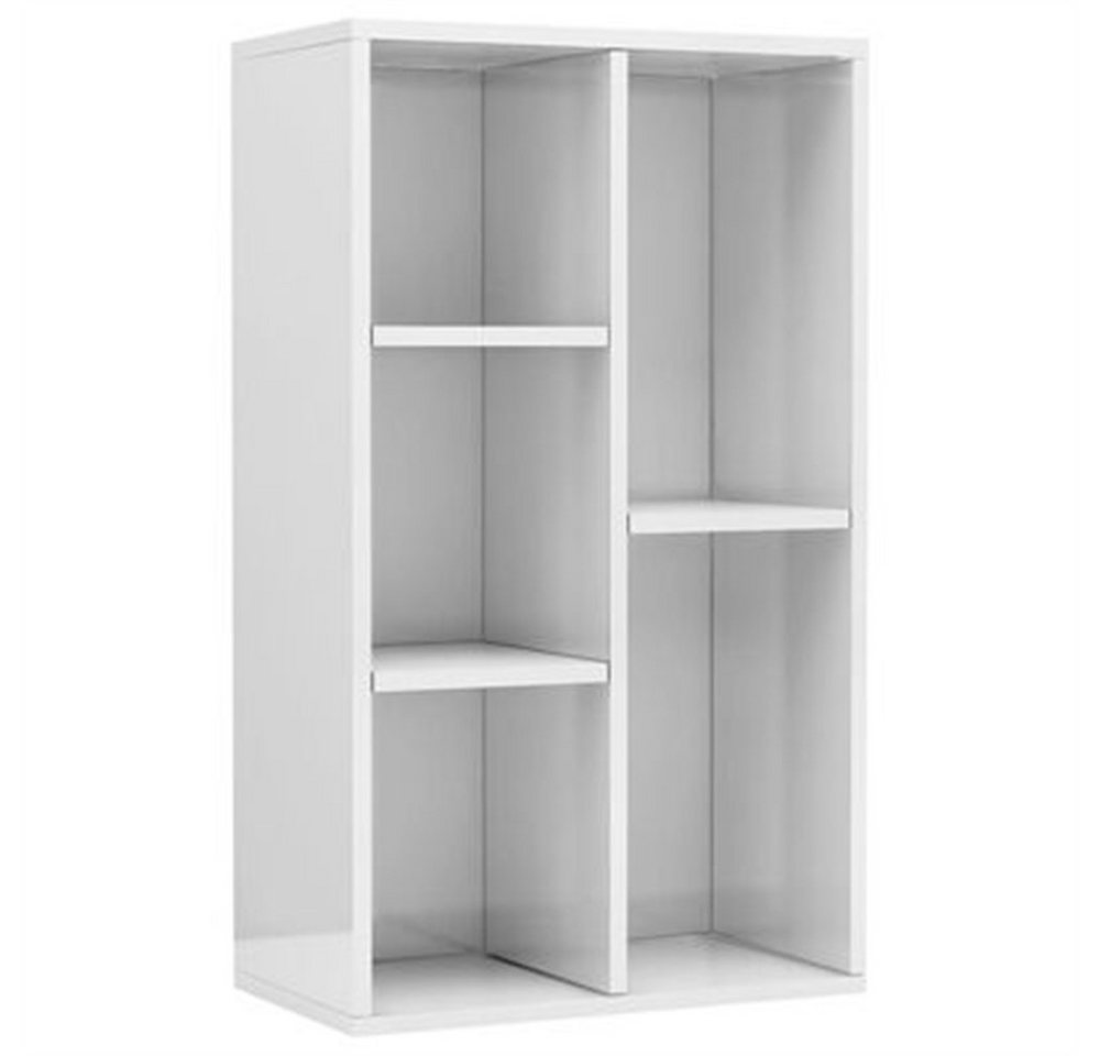 DOTMALL Bücherregal Bücherregal,Sideboard,Hochglanz-Weiß, 50x25x80 cm, Holzwerkstoff von DOTMALL