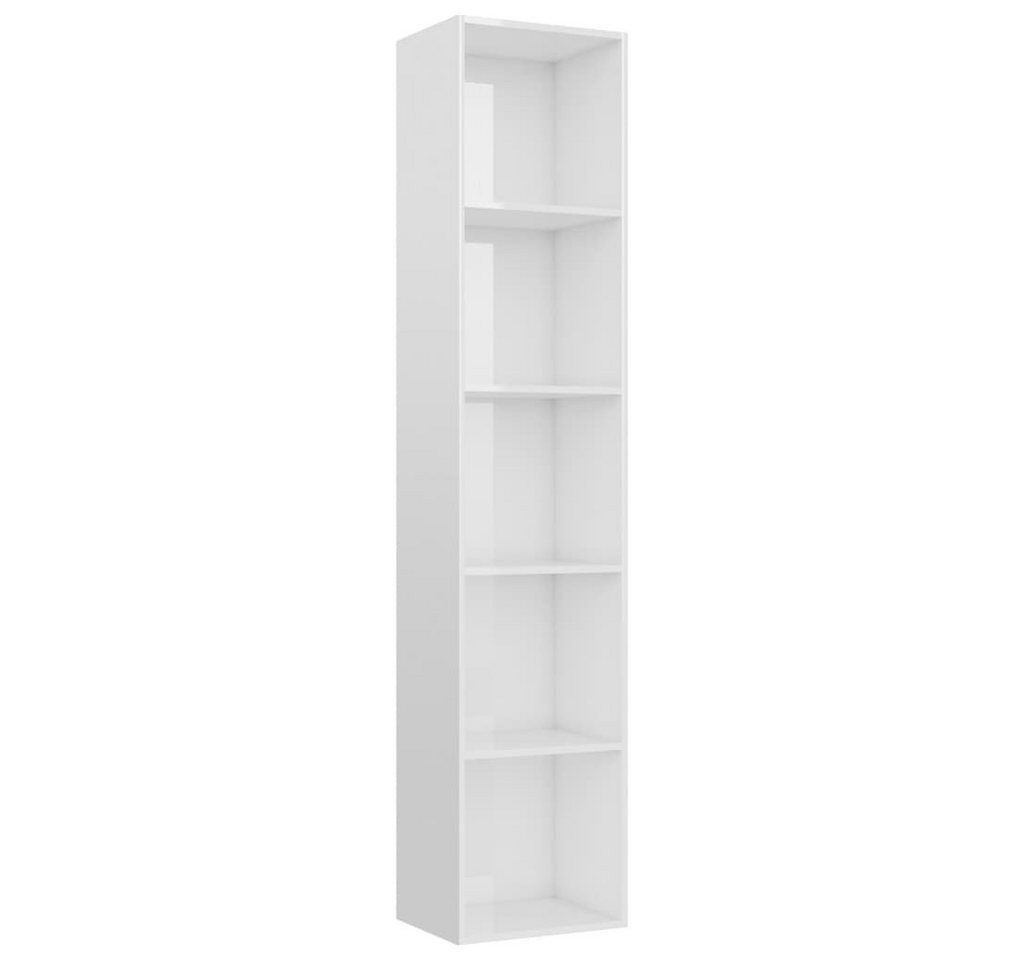 DOTMALL Bücherregal Bücherregal Hochglanz-Weiß 40x30x189 cm Holzwerkstoff von DOTMALL