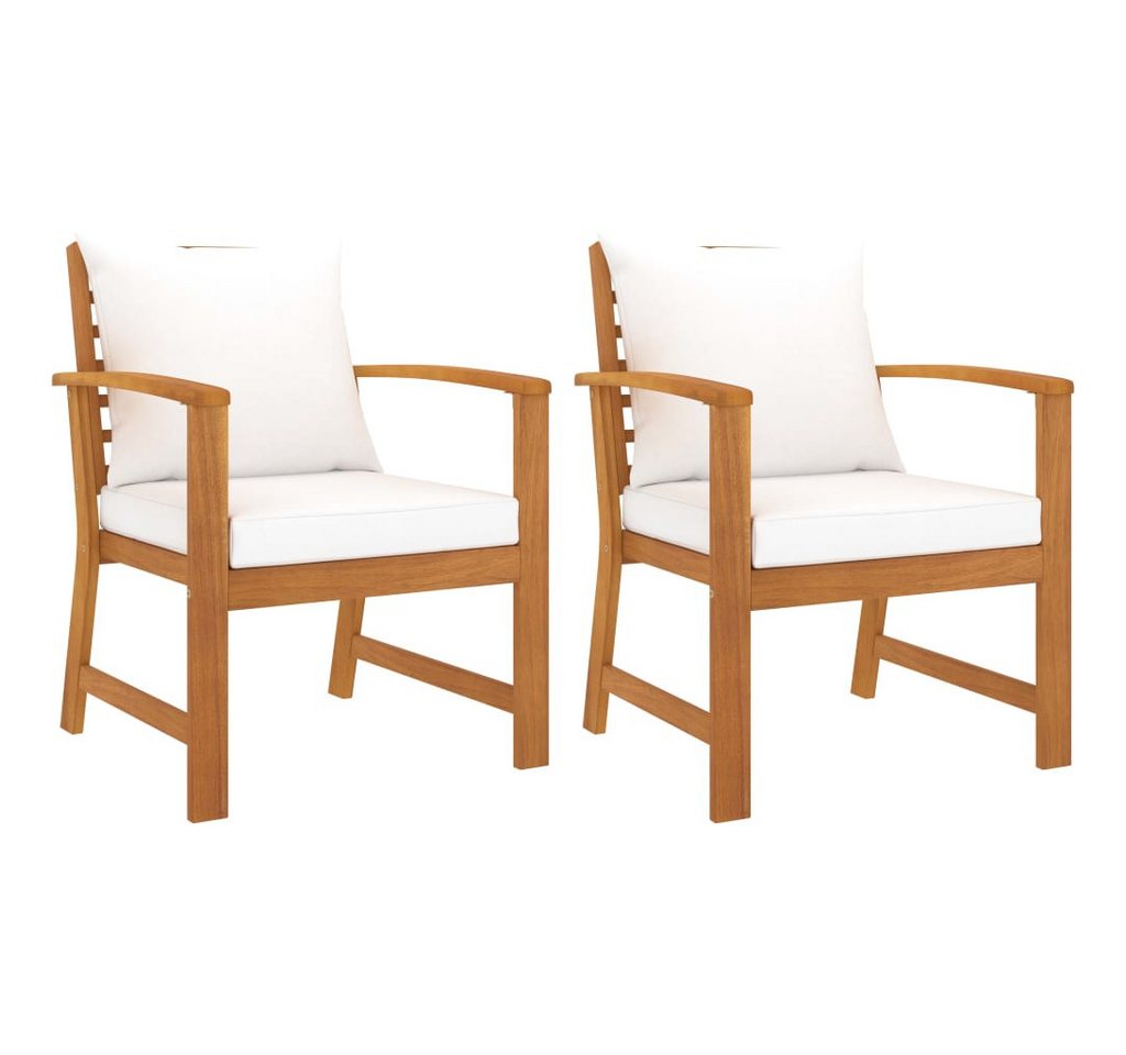 DOTMALL Gartenstuhl Gartenstühle 2 Stk. mit Creme-Kissen Akazie Massivholz DOTMALL Gartenstuhl Gartenstühle 2 Stk. mit Creme-Kissen Akazie Massivholz von DOTMALL