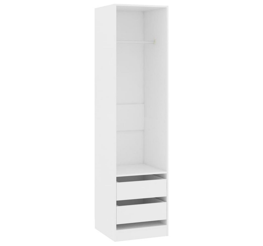DOTMALL Kleiderschrank Kleiderschrank mit Schubladen Weiß 50x50x200 cm Holzwerkstoff DOTMALL Kleiderschrank Kleiderschrank mit Schubladen Weiß 50x50x200 cm Holzwerkstoff von DOTMALL