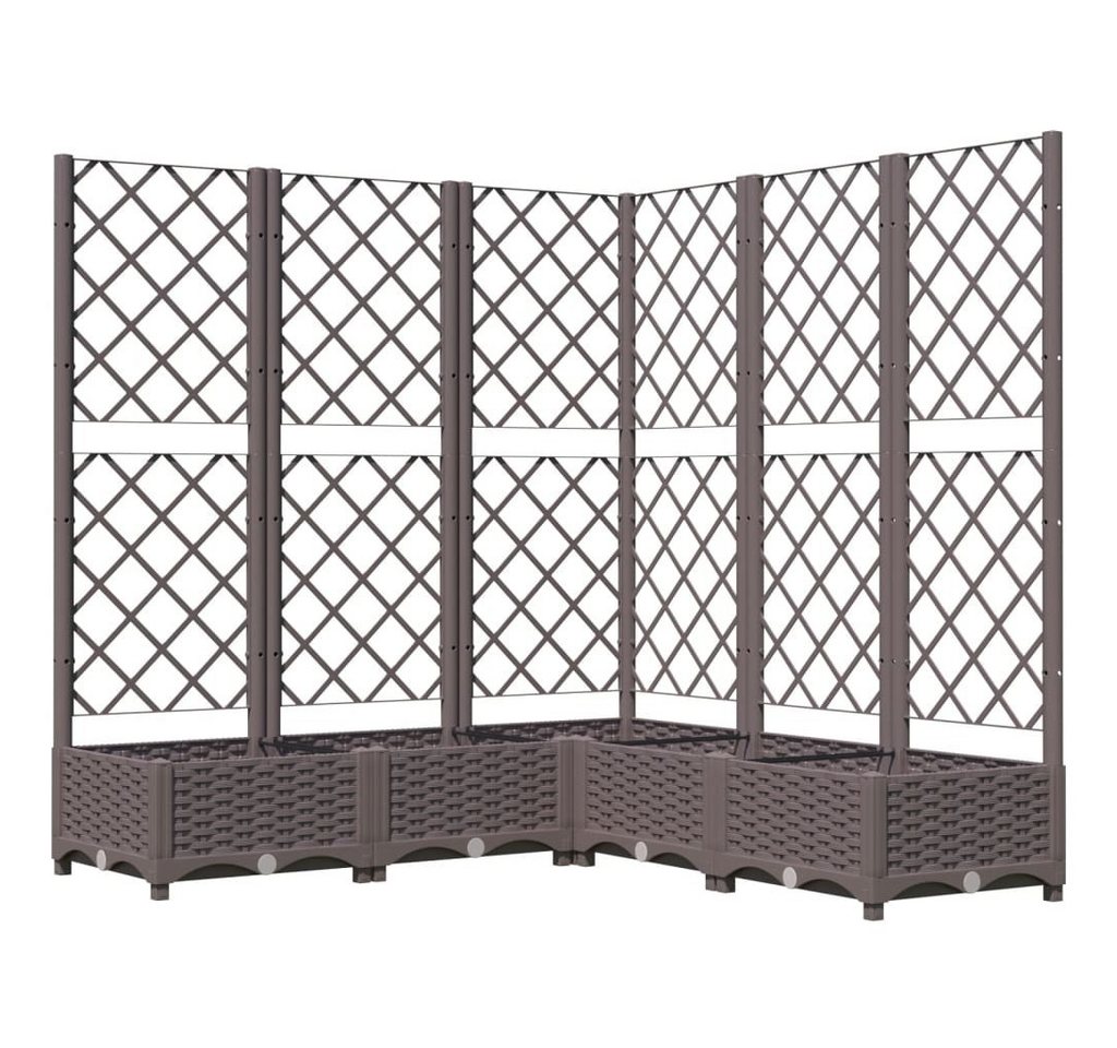 DOTMALL Pflanzkübel Pflanzkübel mit Rankgitter Braun 120x120x121,5 cm PP DOTMALL Pflanzkübel Pflanzkübel mit Rankgitter Braun 120x120x121,5 cm PP von DOTMALL