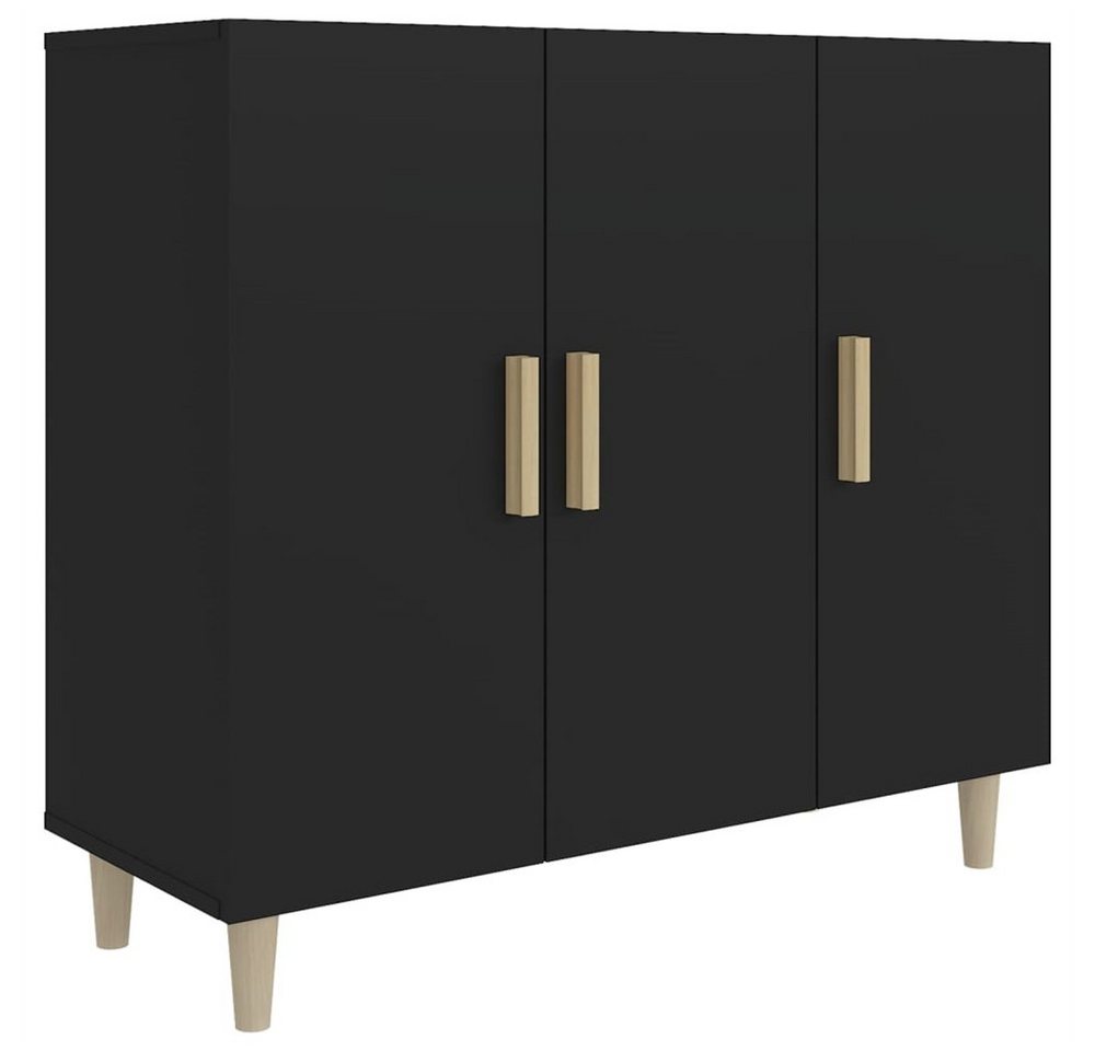 DOTMALL Sideboard Sideboard Schwarz 90x34x80 cm Holzwerkstoff von DOTMALL