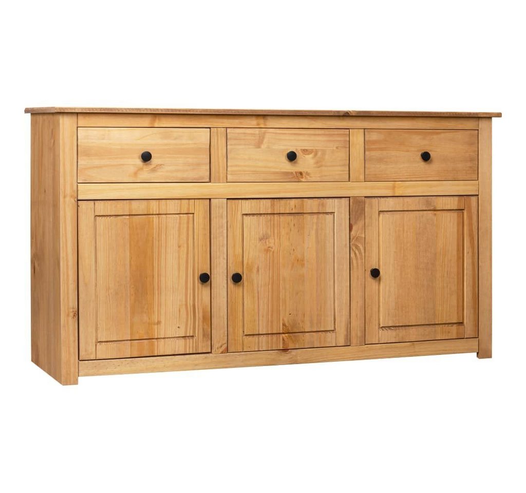 DOTMALL Sideboard aus massivem Kiefernholz, Breite 135cm,mit 3 Schubladen und 3 Fächern von DOTMALL