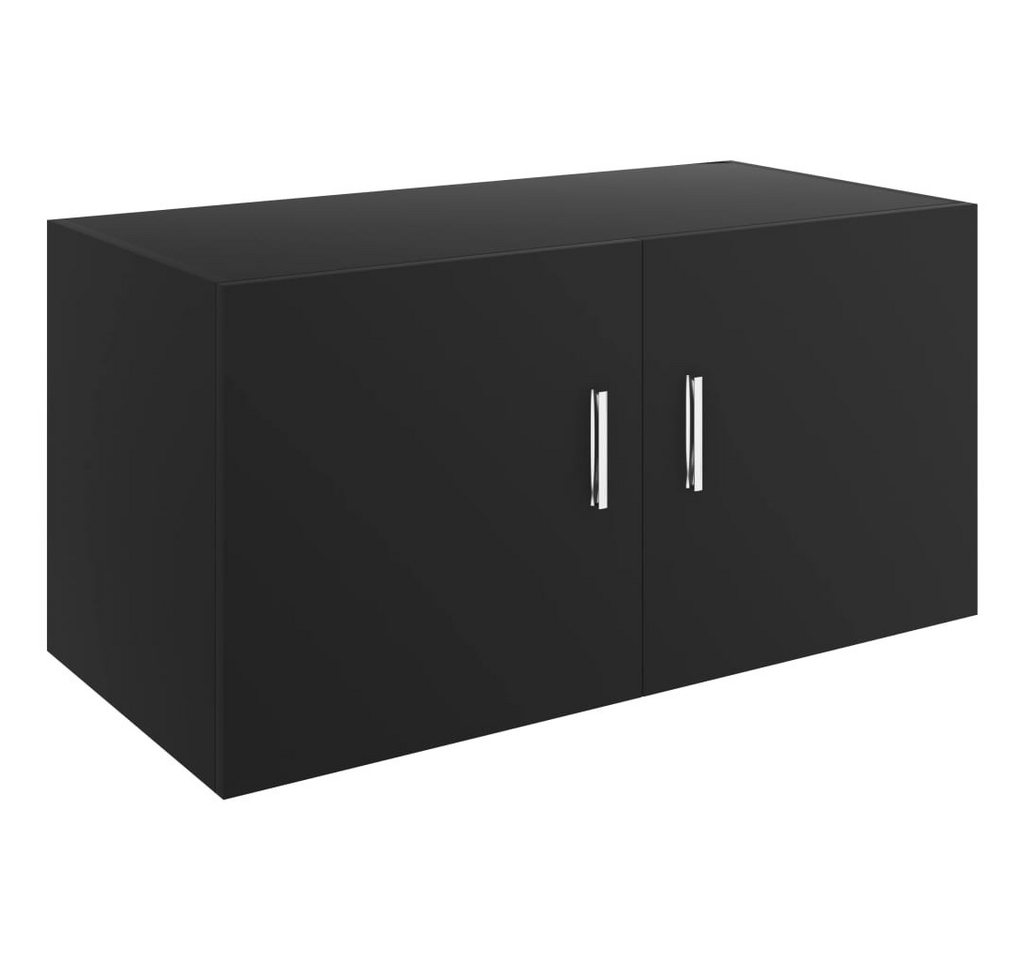 DOTMALL Wandregal Wandschrank Schwarz 80 x 39 x 40 cm Holzwerkstoff von DOTMALL