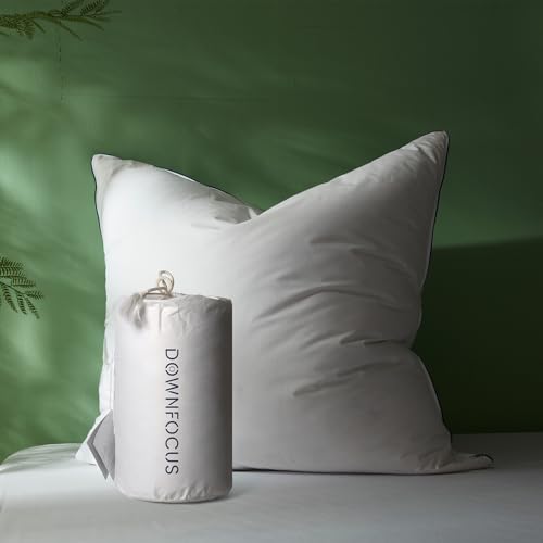 DOWNFOCUS Premium Kopfkissen 80x80,100% natürliche Daunen & Federn, Ergonomisch optimiert 3 Kammern Nackenstützkissen, Mittelfestes Kissen fachärztlich geprüft, Oeko-Tex zertc 80x80 DOWNFOCUS Premium Kopfkissen 80x80,100% natürliche Daunen & Federn, Ergonomisch optimiert 3 Kammern Nackenstützkissen, Mittelfestes Kissen fachärztlich geprüft, Oeko-Tex zertc 80x80 von DOWNFOCUS
