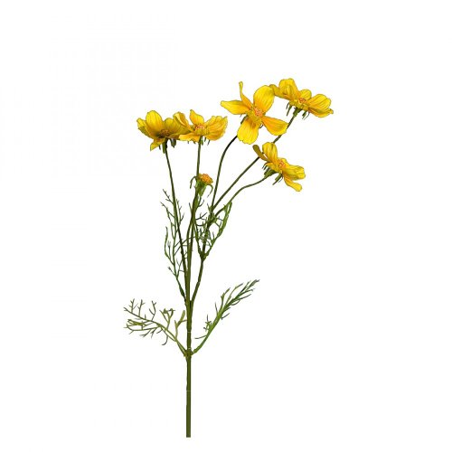 DPI Cosmea (Schmuckkörbchen) aus Kunststoff, gelb, 67cm (1 Stück) von DPI