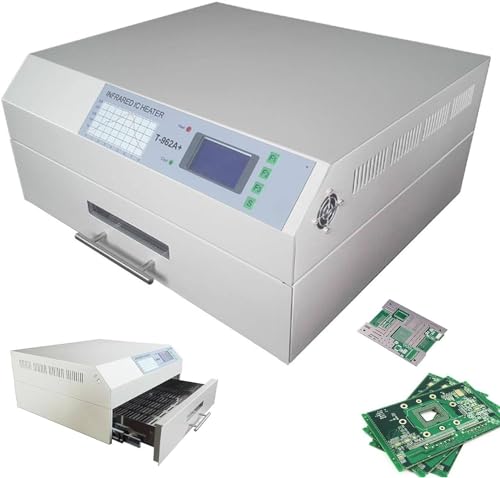 DPLXQPP Professionelle Infrarot-Heizlötmaschine,T-962a,Automatischer Reflow-Ofen Mit Heißluftzirkulation Für PCB-SMT-Löttests,T-962A+-110V von DPLXQPP