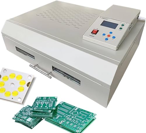 DPLXQPP T-962a Intelligenter Schubladen-Reflow-Ofen,1500w,Automatische Temperaturanzeige,Infrarot-Reflow-Ofen,T-962C-220V von DPLXQPP