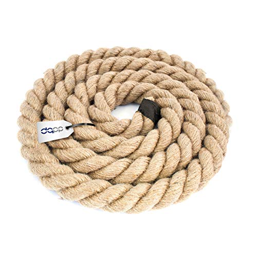 DQ-PP JUTESEIL | 10m 40mm stark | Kordel Natur Braun Naturfasern | Jutekordel| Deko Seil | Dekokordel | DIY Dekoration | Makramee | Garten Jute Tau Seil Tauwerk Tauziehen Handlauf von DQ-PP