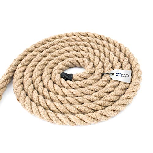 DQ-PP JUTESEIL | 20m | 18mm stark | Kordel Natur Braun Naturfasern | Jutekordel| Deko Seil | Dekokordel | DIY Dekoration | Makramee | Garten Jute Tau Seil Tauwerk Tauziehen Handlauf von DQ-PP