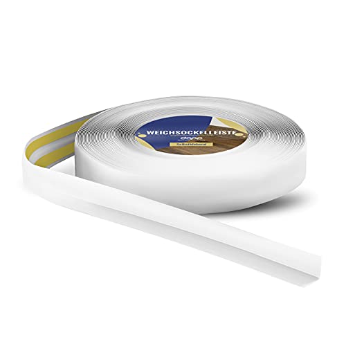 DQ-PP WEICHSOCKELLEISTE | 5m | Weiss | 18x18mm | PVC | selbstklebend | Knickwinkel Fussleisten Gummileiste Sockelleiste Winkelprofil Abschlussleiste Bodenleiste DQ-PP WEICHSOCKELLEISTE | 5m | Weiss | 18x18mm | PVC | selbstklebend | Knickwinkel Fussleisten Gummileiste Sockelleiste Winkelprofil Abschlussleiste Bodenleiste von DQ-PP