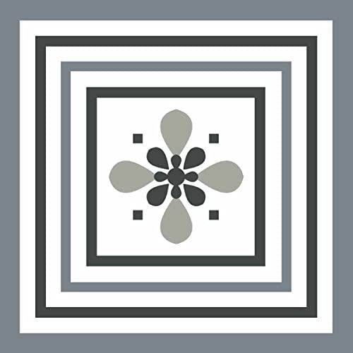 Draeger Paris – Fliesenaufkleber für Wandfliesen – Ideal für Küche und Bad – Set mit 6 quadratischen Aufklebern Motiv "Fleur de Lilie", 15 x 15 cm von DRAEGER