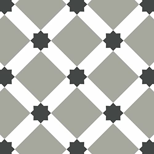 Draeger Paris – Fliesenaufkleber für Wandfliesen – Ideal für Küche und Bad – Set mit 6 quadratischen Aufklebern Motiv Sterne 15 x 15 cm von DRAEGER