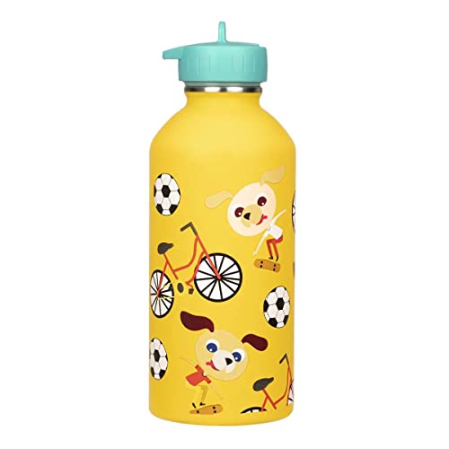 Draeger Paris - Trinkflasche Edelstahl Kinder - Hunde Skater von DRAEGER