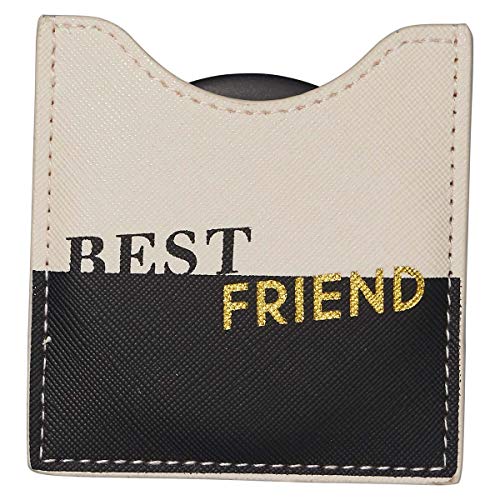 Draeger – Spiegel Best Friend – Runder Taschenspiegel zum Mitnehmen Geburtstag, für alle Anlässe – Maße 8,5 cm x 8 cm von DRAEGER