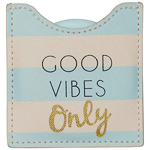 DRAEGER PARIS 1886 Draeger – Spiegel Good Vibes only – Runder Taschenspiegel zum Mitnehmen Geburtstag, für alle Anlässe – Größe 8,5 cm x 8 cm, Small, 76005932 von DRAEGER