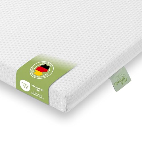 DREAMSTAR Easy Dream Topper | extra Fester Matratzentopper mit Kaltschaumkern | Matratzenauflage mit Härtegrad 4 (H4) 100-120 kg | Öko-Tex Zertifiziert | 5 cm hoch | 180 x 200 cm DREAMSTAR Easy Dream Topper | extra Fester Matratzentopper mit Kaltschaumkern | Matratzenauflage mit Härtegrad 4 (H4) 100-120 kg | Öko-Tex Zertifiziert | 5 cm hoch | 180 x 200 cm von DREAMSTAR
