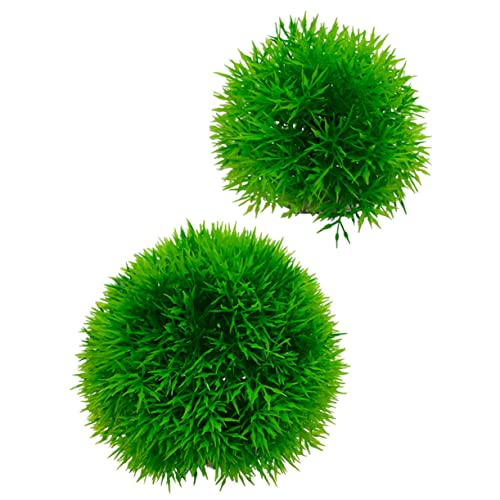 DRESSOOS 2St Ball aus künstliche Aquariendekorationen Wasserpflanzen kunstpflanze künstliche Hausdekorationen für zu Hause algen Dekoration Aquariumpflanzen von DRESSOOS