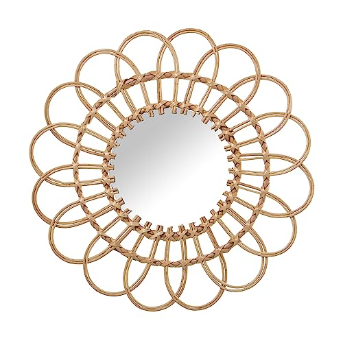 DRW Runder Wandspiegel aus Weidengeflecht in Natur, 46 x 46 x 2 cm DRW Runder Wandspiegel aus Weidengeflecht in Natur, 46 x 46 x 2 cm von DRW