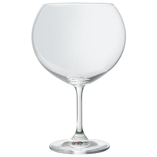 DRW Set mit 4 Gin-Tonic böhmischem Glas, 990 ml, transparent, 13 x 13 x 20 cm, durchsichtig, Medidas: 13x13x20 cm von DRW