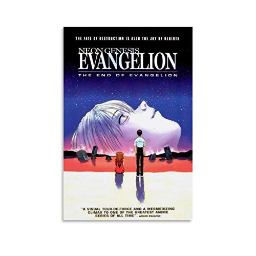 Neon Genesis Evangelion Japanischer Anime Kunstdruck auf Leinwand und Wandkunstdruck, modernes Familienschlafzimmer, 60 x 90 cm von DSGFR