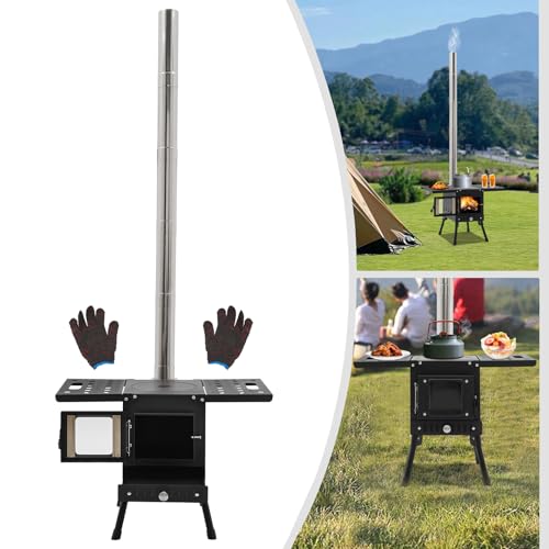 Zeltofen, DSYOGX Tragbarer Holzofen Kleiner Werkstattofen Holz Campingöfen Campingkocher aus Kohlenstoffstahl Kompakt Zeltheizung Camping Kocher, für Angeln, Camping, Jagen, Kochen Zeltofen, DSYOGX Tragbarer Holzofen Kleiner Werkstattofen Holz Campingöfen Campingkocher aus Kohlenstoffstahl Kompakt Zeltheizung Camping Kocher, für Angeln, Camping, Jagen, Kochen von DSYOGX